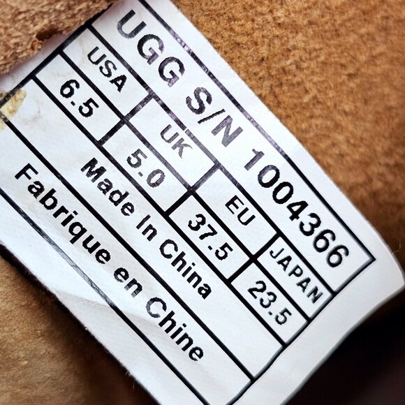 UGG NEW Cyrindra Tan Suede Mid-Calf Pull-On  Boots Size 6.5 - Picture 6 of 6